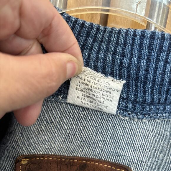 International Denim Jean Jacket L Vintage Pockets Snaps Dennis The Menace - Picture 8 of 10